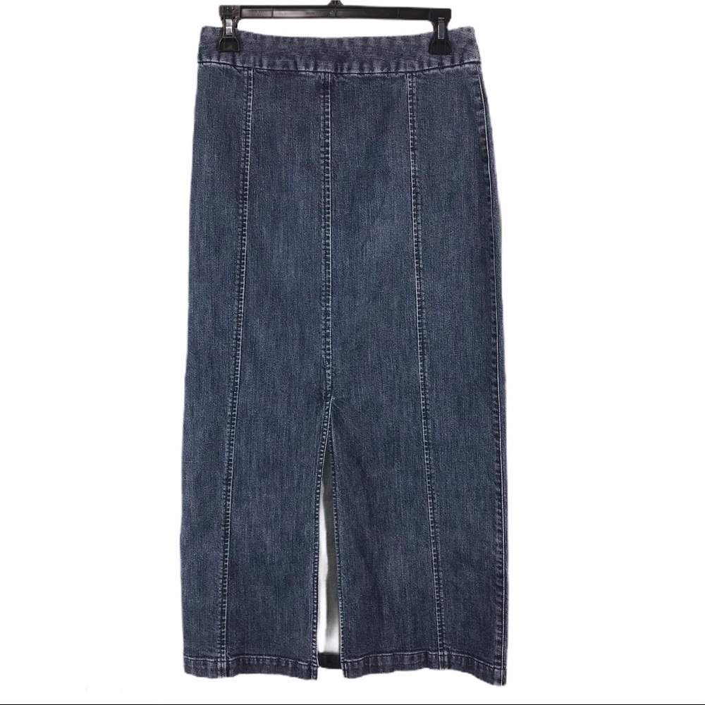 Vintage Eddie Bauer Denim Pencil Skirt, Size 4 - Picture 5 of 9